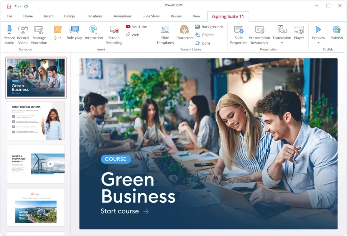 Reuse any of your existing PowerPoint presentations or start from scratch