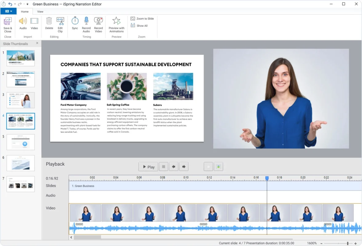 Synchronize your narrations with your slides in PowerPoint