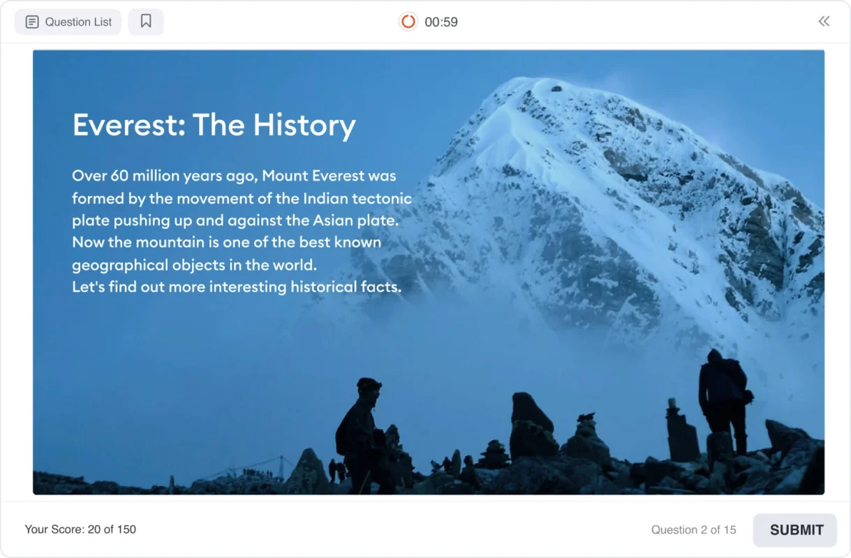 Info slides are perfect if you want to create an attractive intro or provide more details on the topic