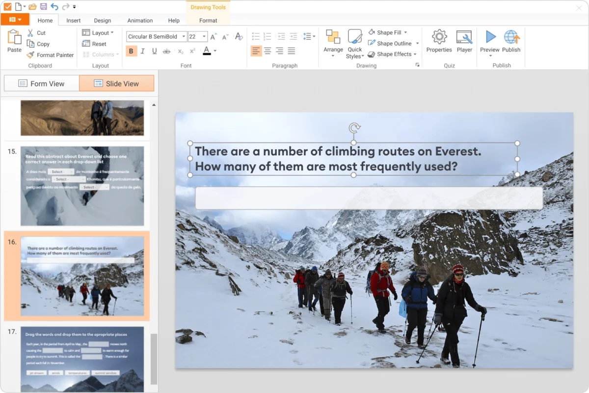 Design View Mode