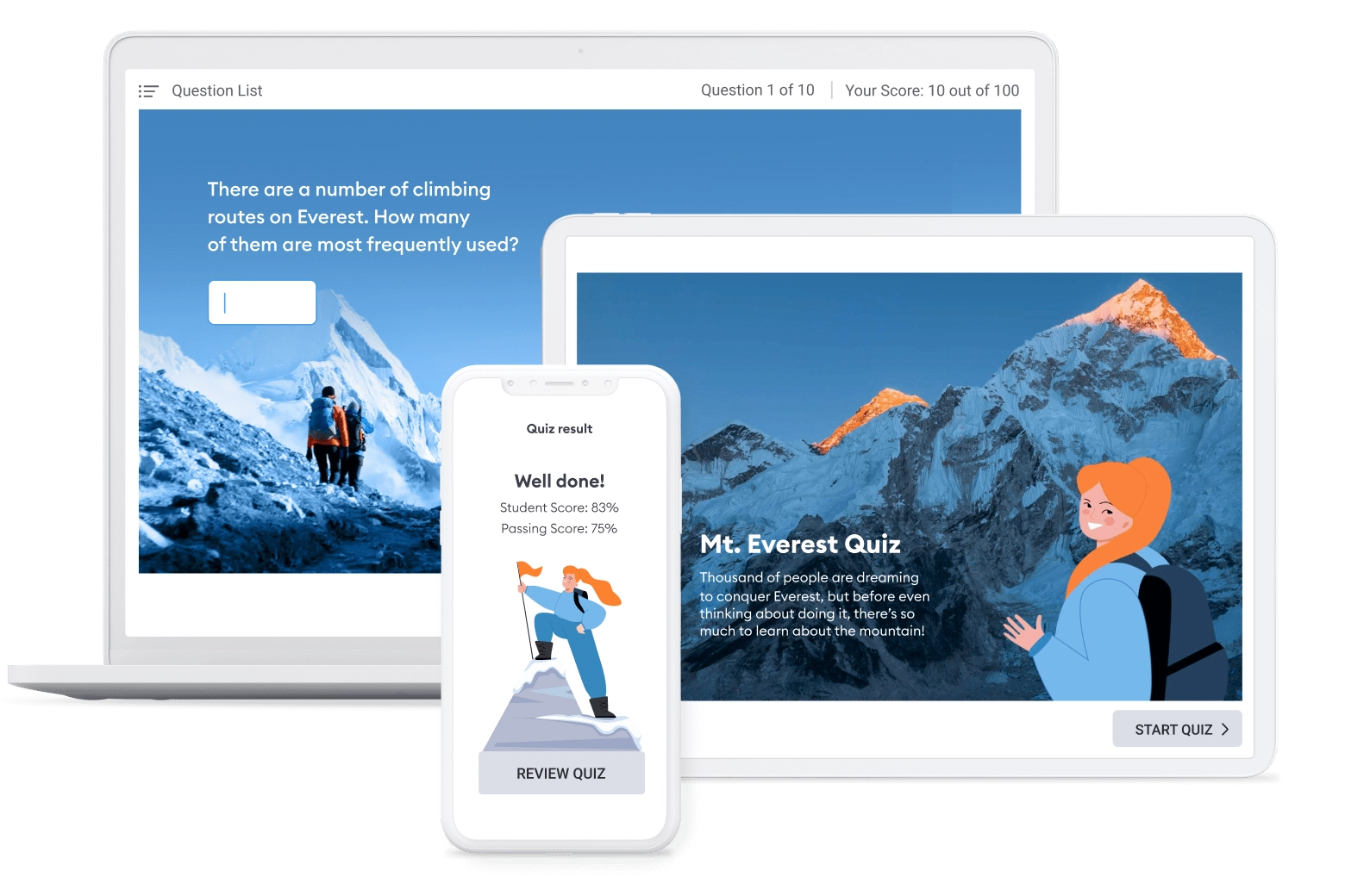 iSpring QuizMaker preview