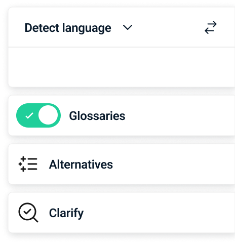 Translator mockup